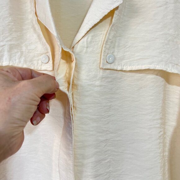 NEW Mango Oversized Ivory Blouse Top - Picture 9 of 14